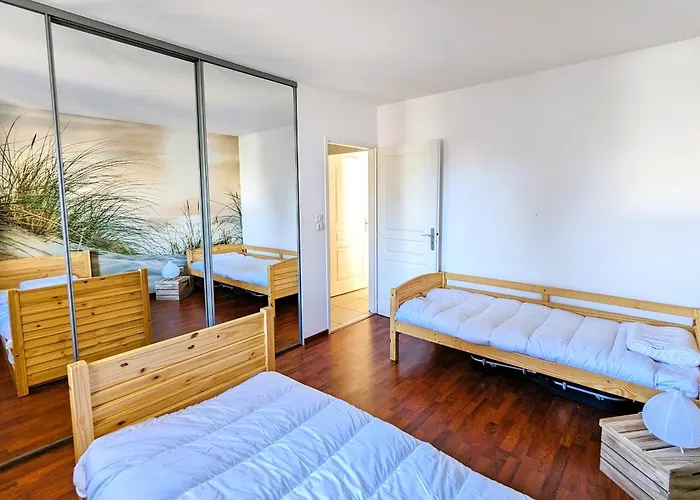 Daire T3 76m² Avec Terrasse, Balcon, A 100m De La D'eyrac, Parking Et Wifi - Fr-1-420-154 Arcachon